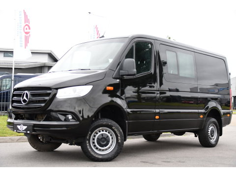 Mercedes-Benz Sprinter 319 V6 3.0 CDI L2H1 DC 4x4 PB Edtion Cruise, Carplay, 4Matic, 10,5'' Mbux, Automaat, Airco, Uniek!