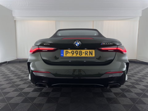 BMW 4 Serie Cabrio M440i xDrive High Executive (INCL-BTW) *HEAD-UP | LEATHER | LASER-LED | MEMORY-PACK | DIGI-COCKPIT | KEYLESS | HIFI-SOUND | SHIFTPADDLES | CAMERA | DAB | NAVI-FULLMAP | AMBIENT-LIGHT | TOWBAR | 19''ALU*