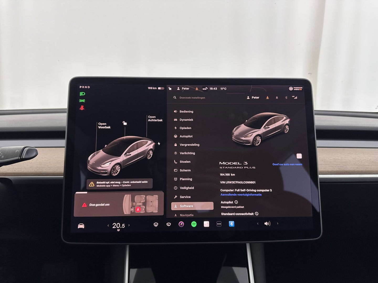 Tesla Model 3 Standard RWD Plus 60 kWh [ 3-Fase-11kW ]{SoH-98%} (INCL-BTW) Aut. *PANO | AUTOPILOT | LEATHER | KEYLESS | FULL-LED | MEMORY-PACK | TOPVIEW | DAB | CARPLAY | DIGI-COCKPIT | LANE-ASSIST | COMFORTSEATS | 19"ALU*