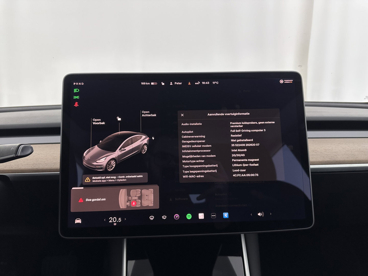 Tesla Model 3 Standard RWD Plus 60 kWh [ 3-Fase-11kW ]{SoH-98%} (INCL-BTW) Aut. *PANO | AUTOPILOT | LEATHER | KEYLESS | FULL-LED | MEMORY-PACK | TOPVIEW | DAB | CARPLAY | DIGI-COCKPIT | LANE-ASSIST | COMFORTSEATS | 19"ALU*