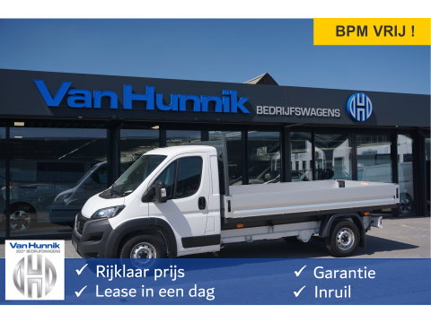 Fiat Ducato 35 Maxi 2.2 180PK Open laadbak L3 BPM VRIJ!! Android A/Apple CP, Climate, Cruise, Trekhaak!! NR. 612