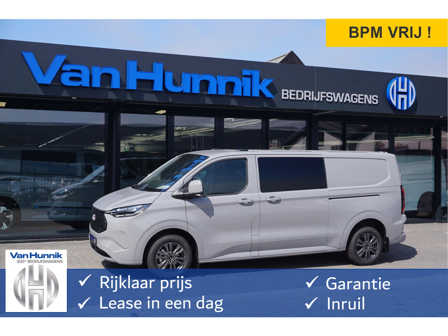 Ford E-Transit Custom 340L Limited DC 71 kWh / 218 PK Navi, Camera, 17" LM, ACC, Matrix LED!! NR. 600