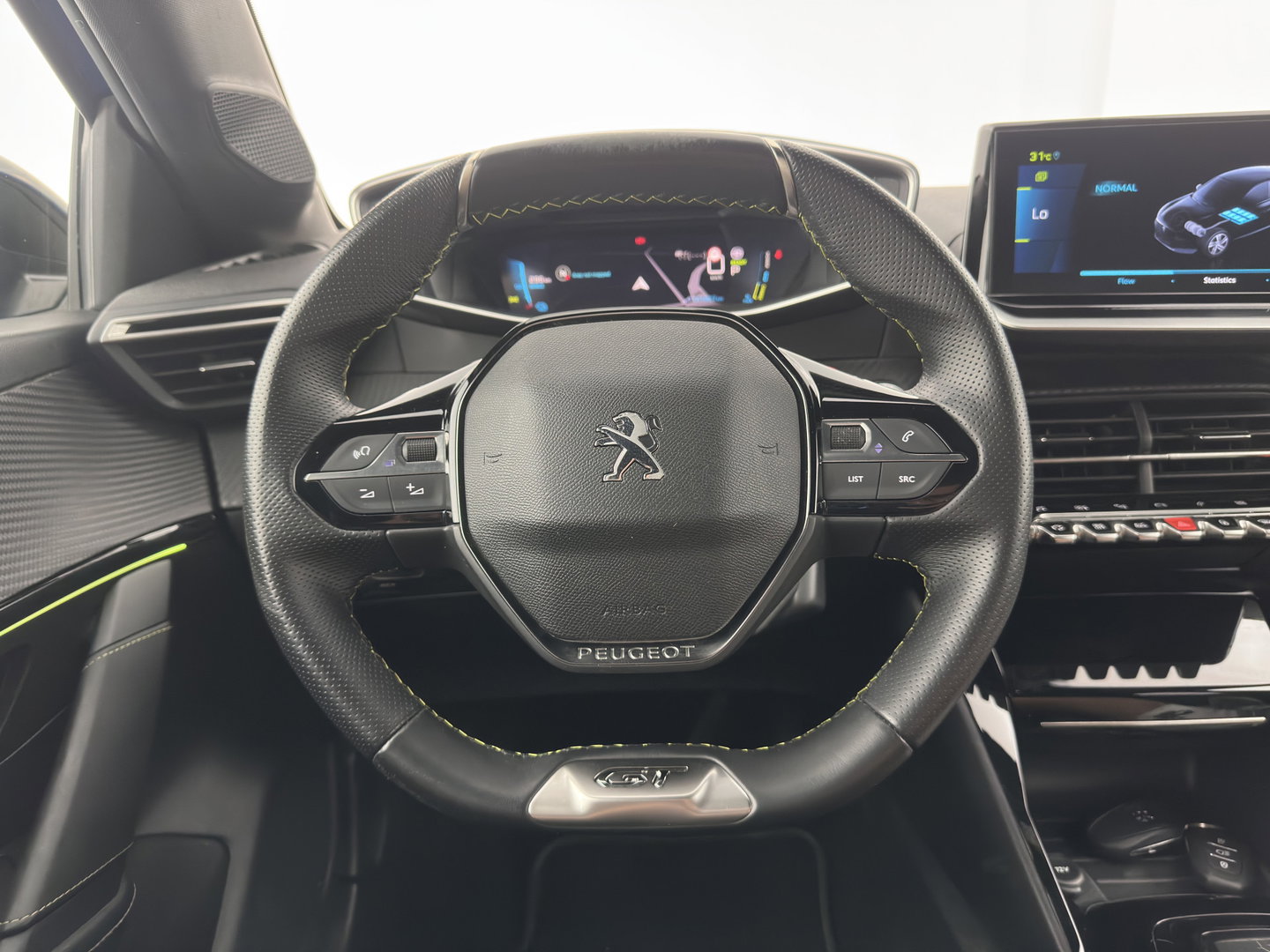 Peugeot e-208 EV GT Pack 50 kWh [3-Fase-11kW] {SoH-94%} (INCL.BTW) *FULL-LED | DIGI-COCKPIT | BLINDSPOT | CAMERA | LEATHER-ALCANTARA | AMBIENTLIGHT | NAVI-FULLMAP | LANE-ASSIST | KEYLESS | DAB | CCS-FASTLOADER | HEATED-SPORTSEATS | 17''ALU*