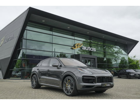 Porsche Cayenne Coupé 4.0 V8 Turbo S 680pk E-Hybrid Panoramadak 4-wielsturing *SOH 94%* Trekhaak PDCC BOMVOL 1e Eigenaar NLauto 22" LMV