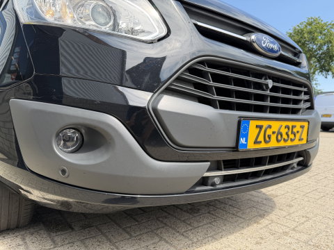 Ford Transit Custom Tourneo 310 2.0 TDCI 130pk L1H1 Titanium / vaste prijs rijklaar € 19.950 incl btw / euro 6 / zwart metallic / airco / cruise / navigatie / trekhaak / camera / isofix !