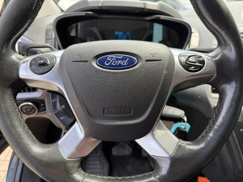 Ford Transit Custom 290 2.0 TDCI 130pk automaat L2H1 Limited DC 5 persoons / euro 6 / vaste prijs rijklaar € 14.950 ex btw / lease vanaf € 243 / dubbele schuifdeur / nieuwe distributie riem bij aflevering / zwart metallic