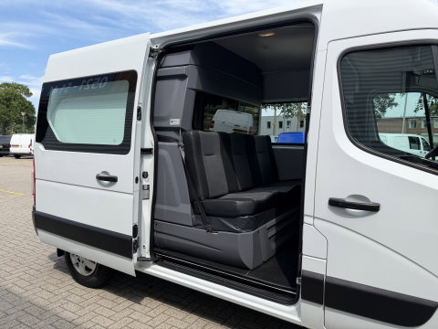 Renault Master T35 2.3 dCi L2H2 DC 6 persoons / vaste prijs rijklaar € 14.950 ex btw / euro 6 / bpm vrij / lease vanaf € 278 / airco / cruise / r-link navigatie / trekhaak 2500 kg  !