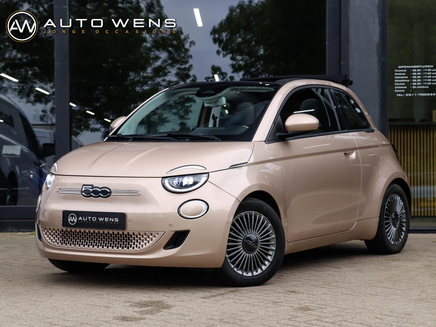Fiat 500C Icon 42 kWh Cabrio | Rose Gold | Camera | CarPlay | 320KM rijbereik (WLTP)