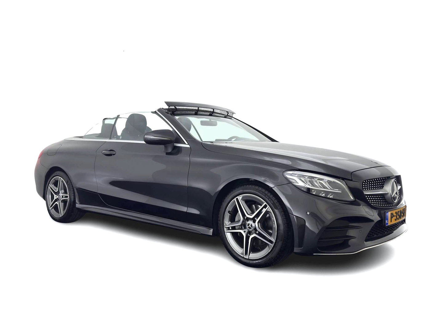 Mercedes-Benz C-Klasse Cabrio 200 AMG Line (INCL-BTW) Aut. *LEATHER-MICROFIBRE | FULL-LED | HEATED-SPORTSEATS | KEYLESS | AIRSCARF | NAVI-FULLMAP | DAB | CAMERA | AMBIENTLIGHT | AIRCAP | ECC | PDC | CRUISE | DRAFT-STOP | 18''ALU