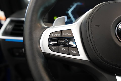 BMW 4 Serie Gran Coupé M440i xDrive High Executive ACC Opendak Wide Screen Head-up H&K Trekhaak Carbon Laser Light Portimao Blue!