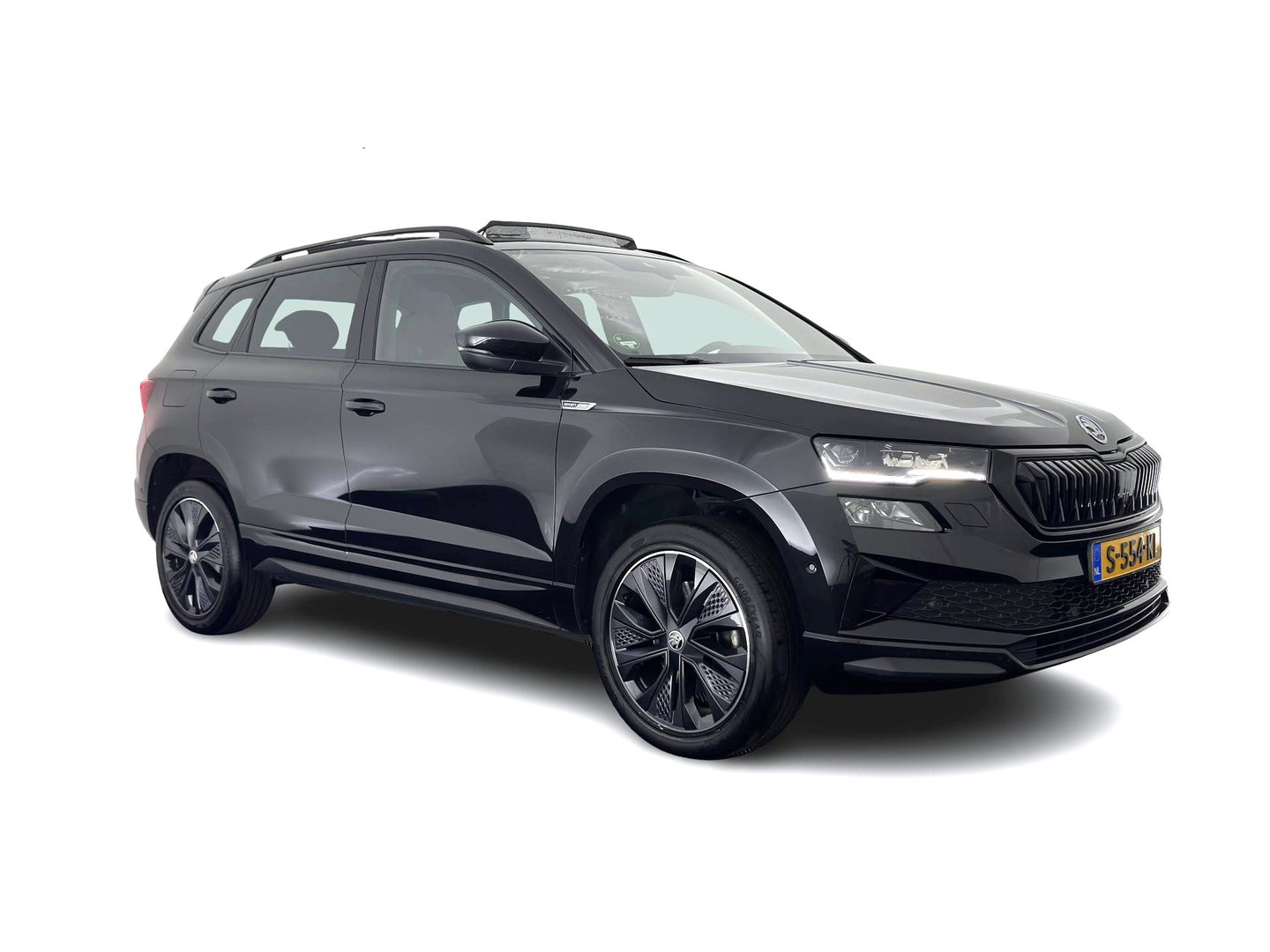 Škoda Karoq 1.5 TSI ACT Sportline Business (INCL-BTW) Aut. *PANO | DIGI-COCKPIT | FULL-LED | ADAPTIVE-CRUISE | HEATED-SPORTSEATS | TOP-VIEW |  AMBIENTLIGHT | NAVI-FULLMAP | KEYLESS | DAB+ | TOWBAR | PRIVACYGLASS | 18''ALU*