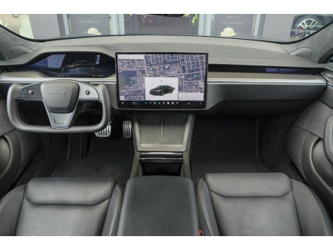 Tesla Model S Plaid + 1020pk Yoke stuur FSD *BTW* Panoramadak Full Self Drive NLauto 21' LMV