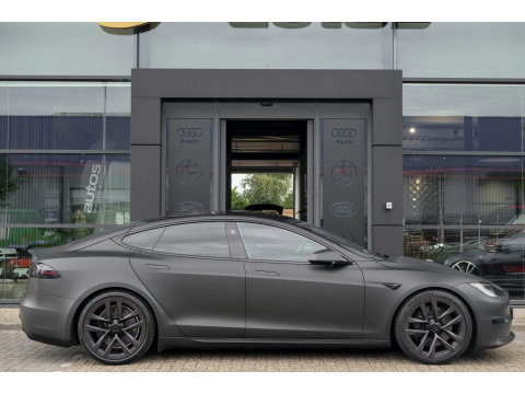 Tesla Model S Plaid + 1020pk Yoke stuur FSD *BTW* Panoramadak Full Self Drive NLauto 21' LMV