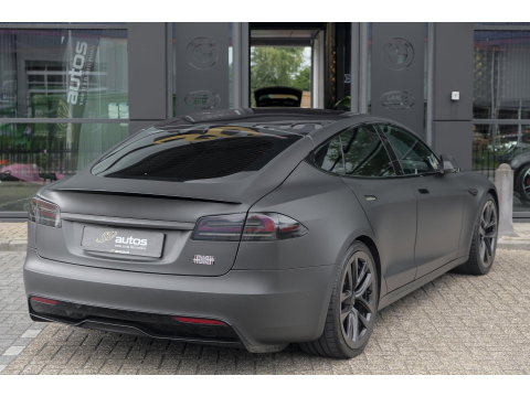 Tesla Model S Plaid + 1020pk Yoke stuur FSD *BTW* Panoramadak Full Self Drive NLauto 21' LMV
