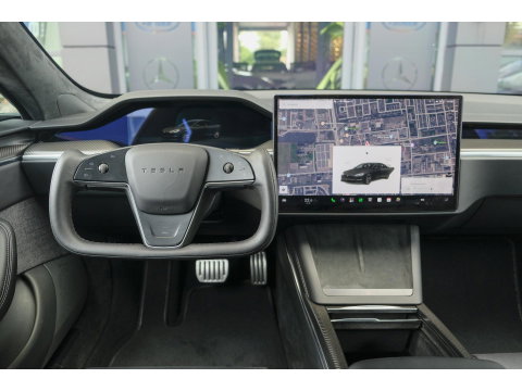 Tesla Model S Plaid + 1020pk Yoke stuur FSD *BTW* Panoramadak Full Self Drive NLauto 21' LMV