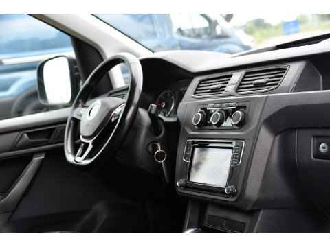 Volkswagen Caddy 2.0 TDI L2H1 Maxi Highline Cruise, Leder, LED,  Automaat, multimedia, 150pk, NAVI, Trekhaak, Sensoren, Voorruit verwarming, Uniek!