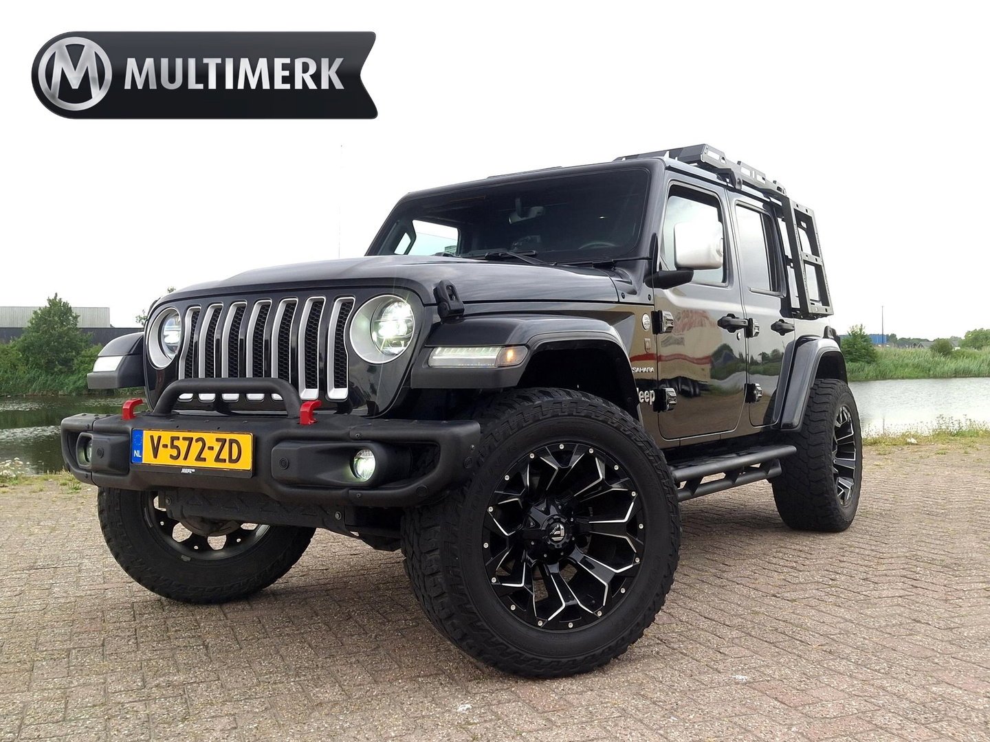 Jeep Wrangler 2.2D Sahara | GRIJS KENTEKEN | 4x4 | VOL OPTIES | TARGA DAK | DAKREK | LED