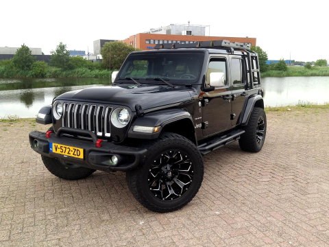 Jeep Wrangler 2.2D Sahara | GRIJS KENTEKEN | 4x4 | VOL OPTIES | TARGA DAK | DAKREK | LED