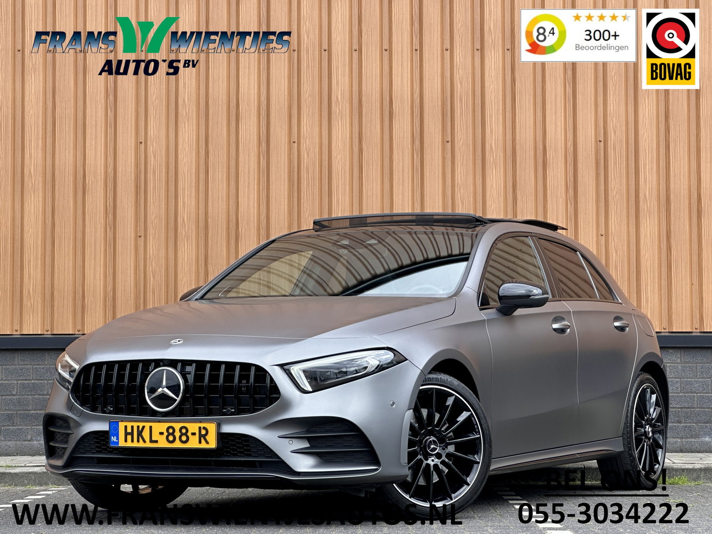 Mercedes-Benz A-Klasse 250 e Premium Plus | Grafietgrijs Magno | Burmester | Panorama dak | Head-Up Display | 360 Camera |