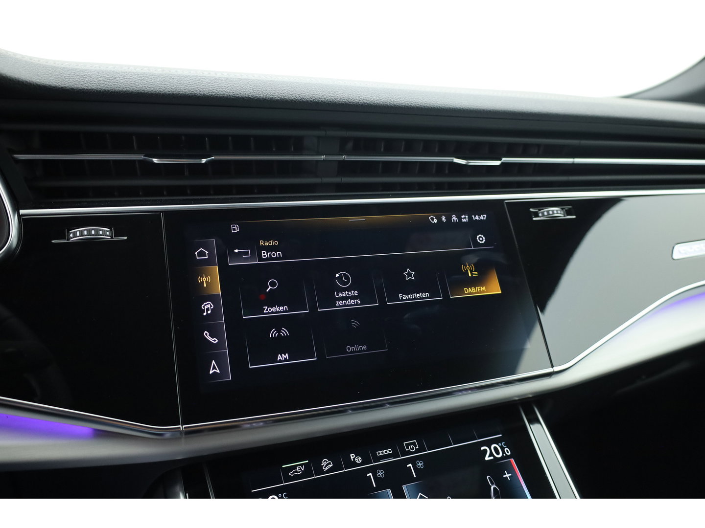 Audi Q8 60 TFSI e quattro Pro Line S Competition | Luchtvering | Pano | Matrix Led | AWD-besturing | Soft  Close | 22'' RS | 360cam | B&O | Adapt. Cruise | Memory