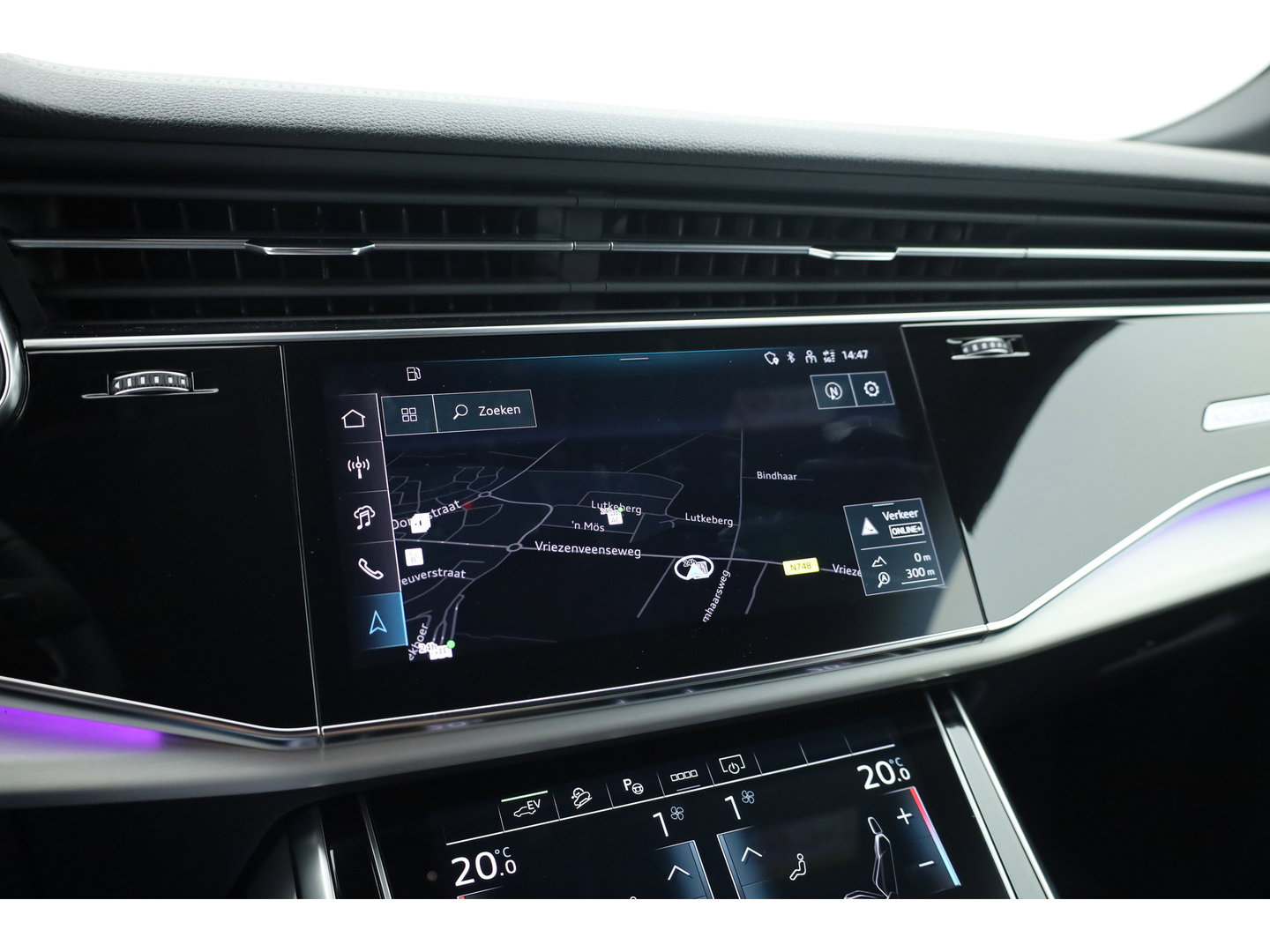 Audi Q8 60 TFSI e quattro Pro Line S Competition | Luchtvering | Pano | Matrix Led | AWD-besturing | Soft Close | 22'' RS | 360cam | B&O | Adapt. Cruise | Memory