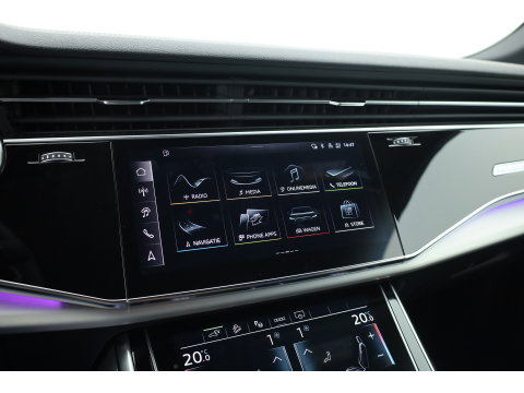 Audi Q8 60 TFSI e quattro Pro Line S Competition | Luchtvering | Pano | Matrix Led | AWD-besturing | Soft  Close | 22'' RS | 360cam | B&O | Adapt. Cruise | Memory
