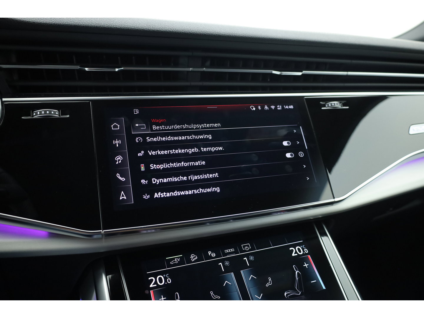Audi Q8 60 TFSI e quattro Pro Line S Competition | Luchtvering | Pano | Matrix Led | AWD-besturing | Soft  Close | 22'' RS | 360cam | B&O | Adapt. Cruise | Memory
