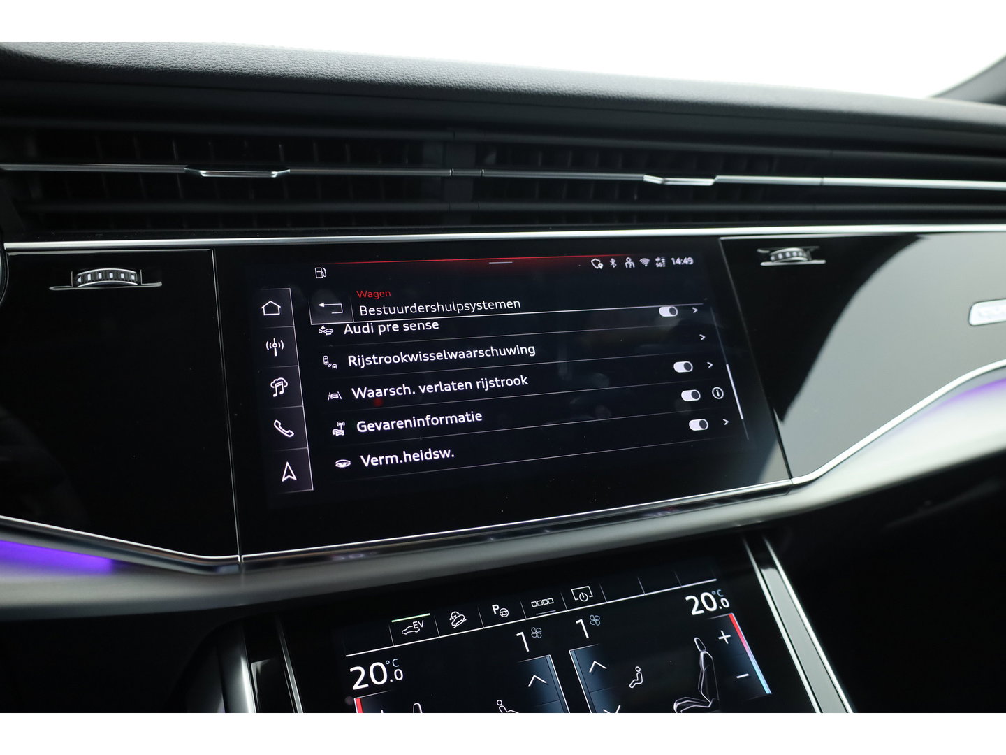 Audi Q8 60 TFSI e quattro Pro Line S Competition | Luchtvering | Pano | Matrix Led | AWD-besturing | Soft  Close | 22'' RS | 360cam | B&O | Adapt. Cruise | Memory