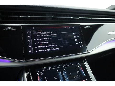 Audi Q8 60 TFSI e quattro Pro Line S Competition | Luchtvering | Pano | Matrix Led | AWD-besturing | Soft  Close | 22'' RS | 360cam | B&O | Adapt. Cruise | Memory