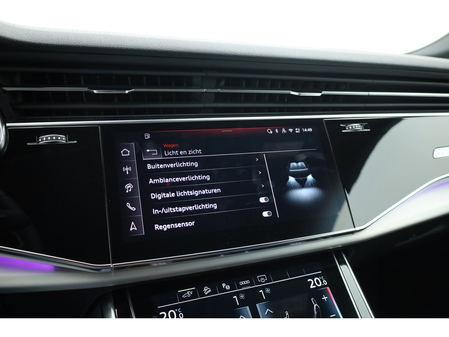 Audi Q8 60 TFSI e quattro Pro Line S Competition | Luchtvering | Pano | Matrix Led | AWD-besturing | Soft Close | 22'' RS | 360cam | B&O | Adapt. Cruise | Memory