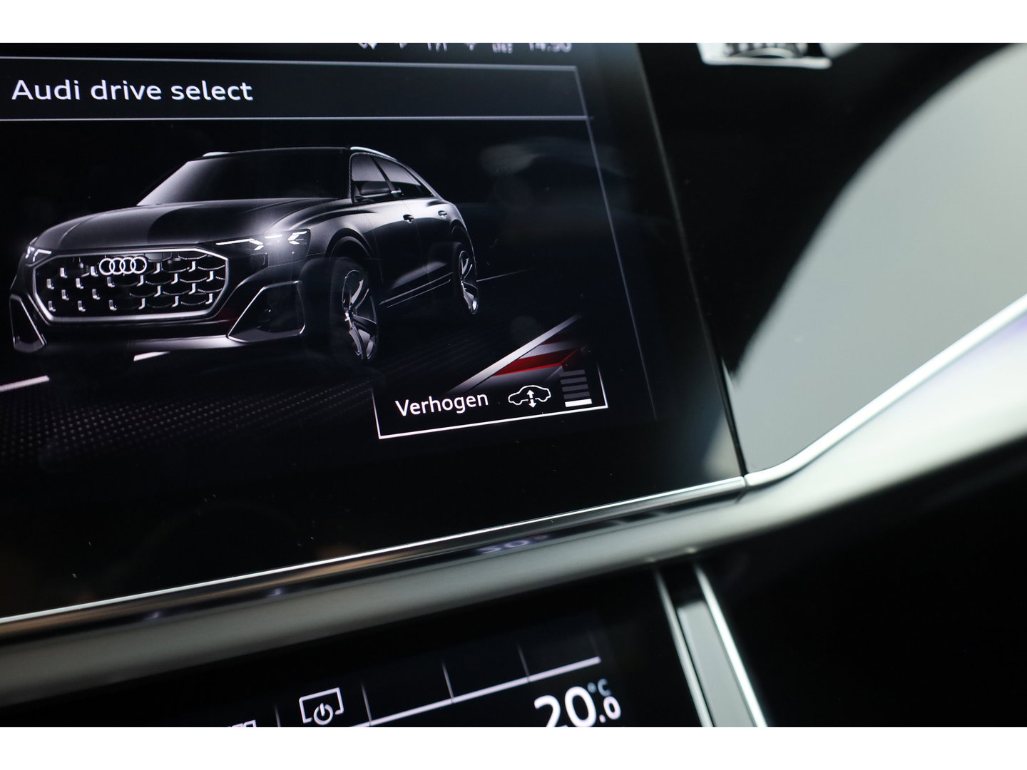 Audi Q8 60 TFSI e quattro Pro Line S Competition | Luchtvering | Pano | Matrix Led | AWD-besturing | Soft  Close | 22'' RS | 360cam | B&O | Adapt. Cruise | Memory