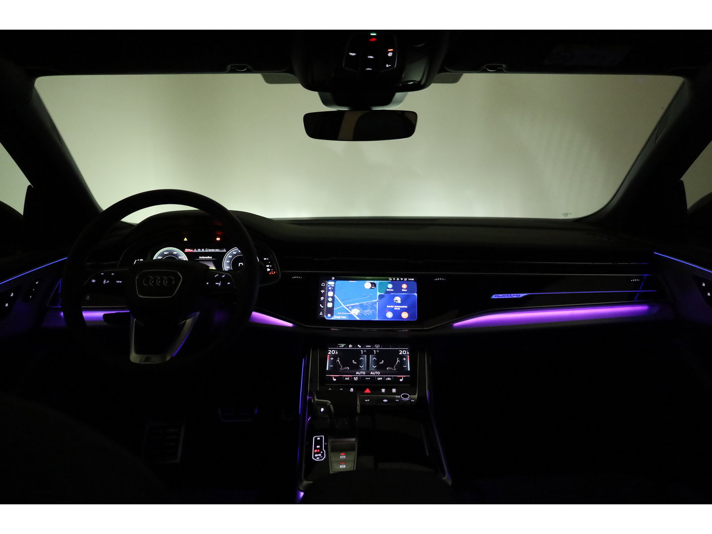 Audi Q8 60 TFSI e quattro Pro Line S Competition | Luchtvering | Pano | Matrix Led | AWD-besturing | Soft Close | 22'' RS | 360cam | B&O | Adapt. Cruise | Memory