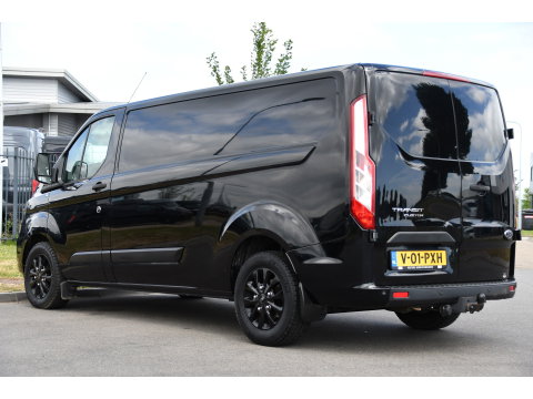 Ford Transit Custom 300 2.0 TDCI L2H1 Black Edition MARGE, Cruise, Carplay, LED, Sensoren, 130pk, Automaat, Multimedia, Sensoren, Uniek!