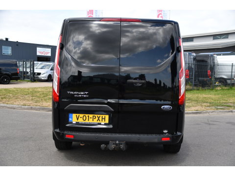 Ford Transit Custom 300 2.0 TDCI L2H1 Black Edition MARGE, Cruise, Carplay, LED, Sensoren, 130pk, Automaat, Multimedia, Sensoren, Uniek!