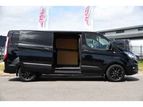Ford Transit Custom 300 2.0 TDCI L2H1 Black Edition MARGE, Cruise, Carplay, LED, Sensoren, 130pk, Automaat, Multimedia, Sensoren, Uniek!