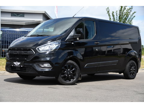 Ford Transit Custom 300 2.0 TDCI L2H1 Black Edition MARGE, Cruise, Carplay, LED, Sensoren, 130pk, Automaat, Multimedia, Sensoren, Uniek!