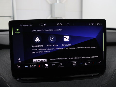 Škoda Enyaq iV 60 | SOH 92.1% | Trekhaak | Stuur/stoel verwarming | Half Leder | Cruise control | Camera | Carplay | Standkachel | Sfeerverlichting | 21''
