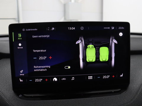 Škoda Enyaq iV 60 | SOH 92.1% | Trekhaak | Stuur/stoel verwarming | Half Leder | Cruise control | Camera | Carplay | Standkachel | Sfeerverlichting | 21''