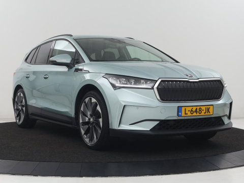Škoda Enyaq iV 60 | SOH 92.1% | Trekhaak | Stuur/stoel verwarming | Half Leder | Cruise control | Camera | Carplay | Standkachel | Sfeerverlichting | 21''