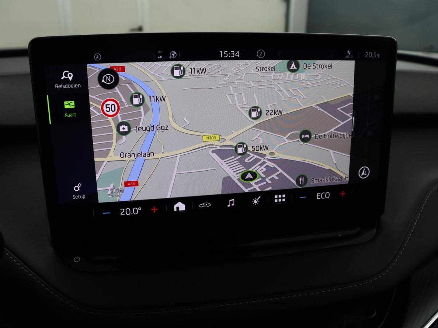 Škoda Enyaq iV 80 Sportline | SOH 92.7% | Leder/alcantara | Stuur verwarming | Camera | Park assist | Cruise control | Carplay | Sfeerverlichting | 21''