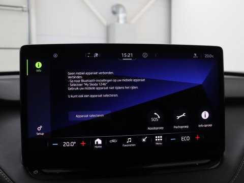 Škoda Enyaq iV 80 Sportline | SOH 92.7% | Leder/alcantara | Stuur verwarming | Camera | Park assist | Cruise control | Carplay | Sfeerverlichting | 21''