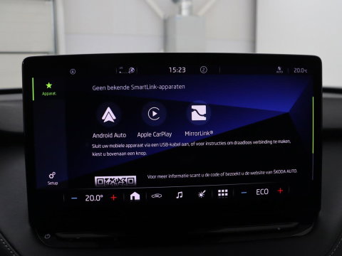Škoda Enyaq iV 80 Sportline | SOH 92.7% | Leder/alcantara | Stuur verwarming | Camera | Park assist | Cruise control | Carplay | Sfeerverlichting | 21''