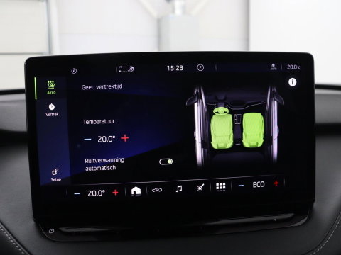 Škoda Enyaq iV 80 Sportline | SOH 92.7% | Leder/alcantara | Stuur verwarming | Camera | Park assist | Cruise control | Carplay | Sfeerverlichting | 21''