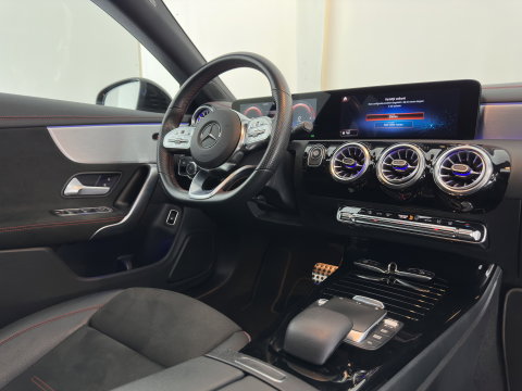 Mercedes-Benz CLA-Klasse Shooting Brake 250 e Business Solution AMG Limited (Plug-in) (INCL.BTW) Aut. *PANO | LEATHER-MICROFIBRE | FULL-LED | HEATED-SPORTSEATS | AMBIENT-LIGHT | DIGI-COCKPIT | DAB+ | NAVI-FULLMAP | CAMERA | PRIVACYGLASS | SHIFTPADDLES | 18''ALU*
