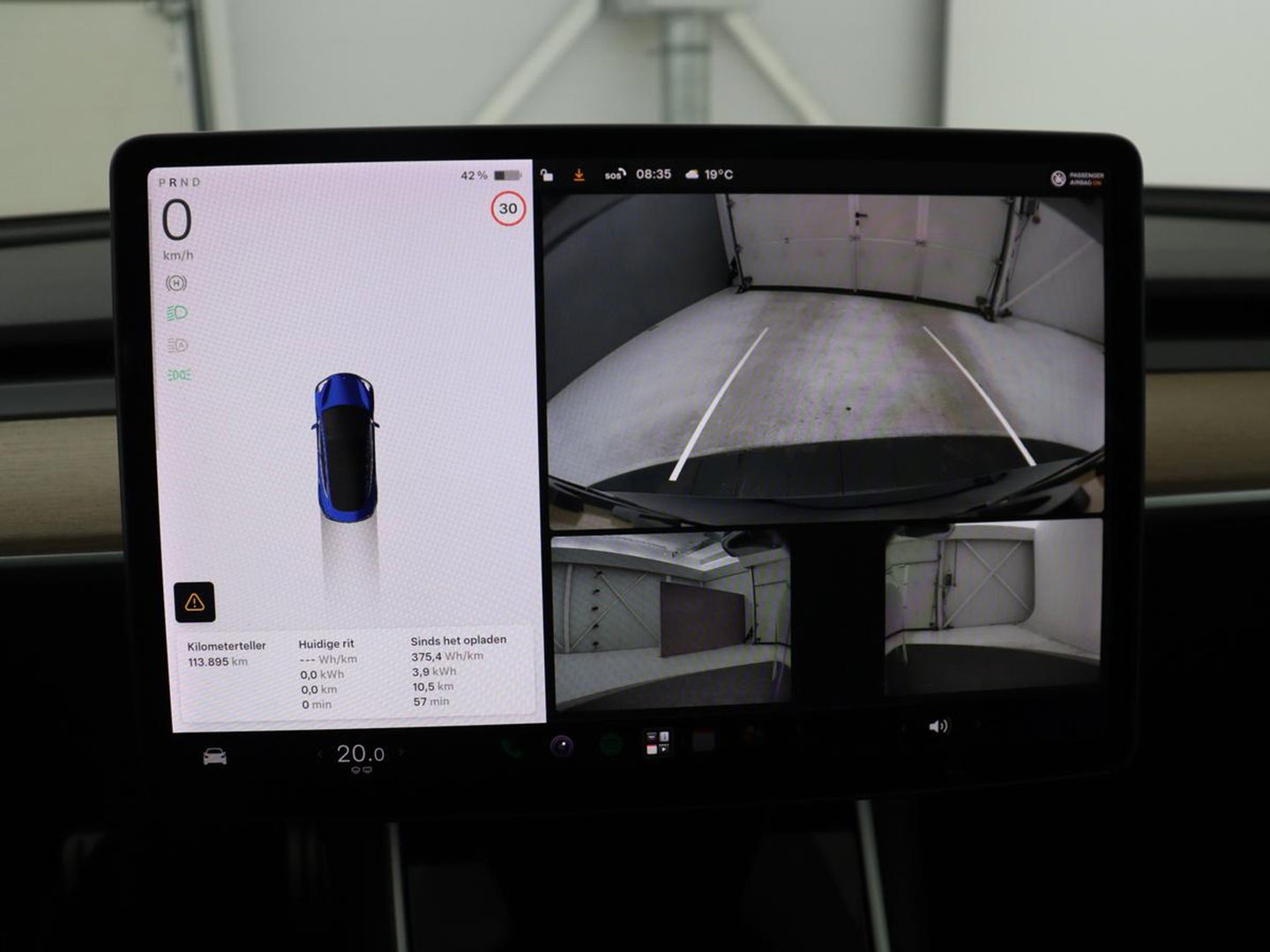 Tesla Model 3 Performance AWD 75 kWh | Traffic-Aware Cruise control | Leder | Lichtmetaal 20'' | Achterbank verwarming | Park assist | Climate control