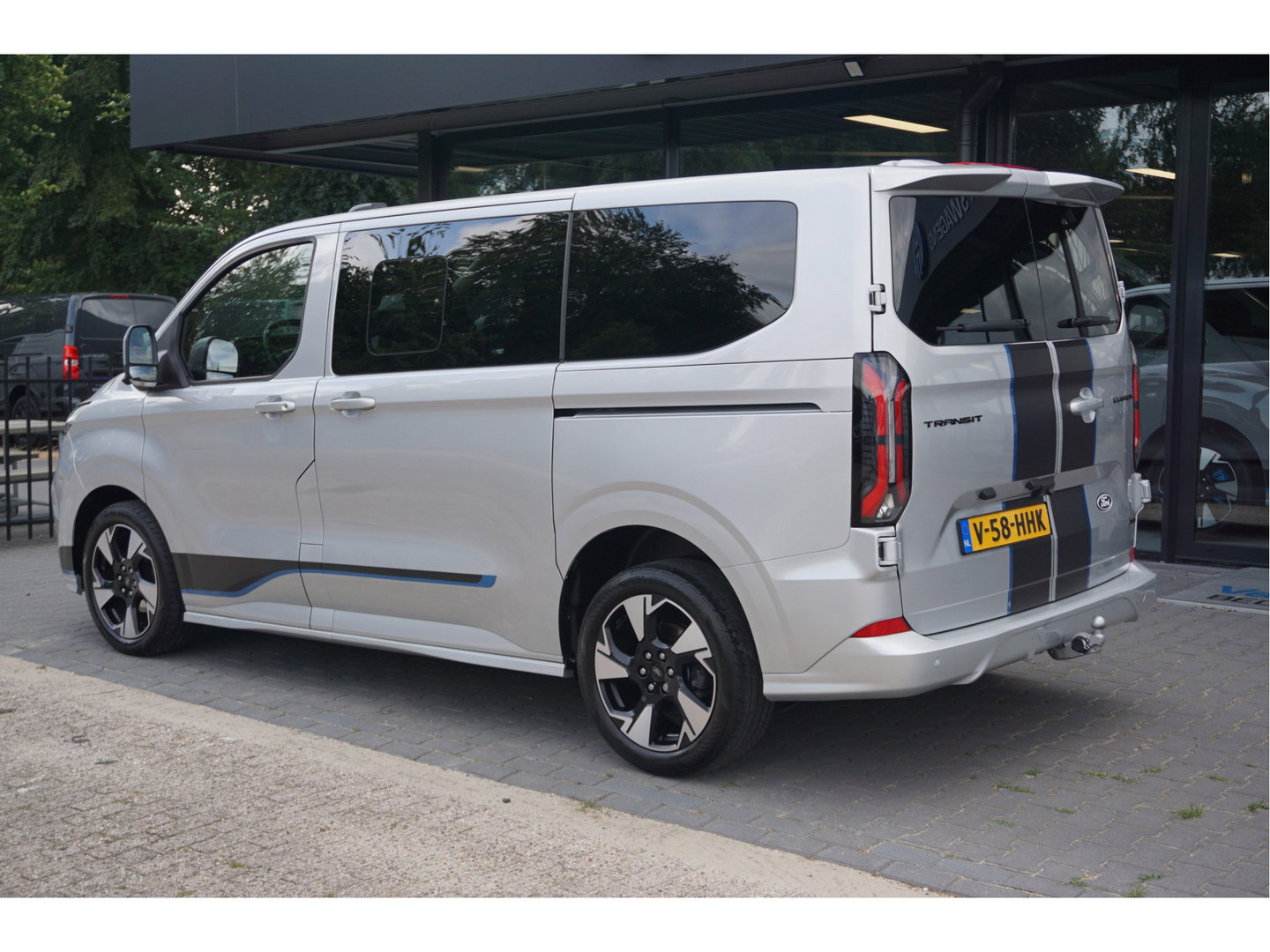 Ford Transit Custom 320S 170PK DC Sport AUT BPM VRIJ Demo!! Navi, ACC, 360° Cam, 19" LM, Elek. Schuifdeur!! NR. ART01*