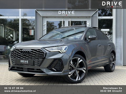 Audi Q3 Sportback 45 TFSI e S-Line |Pano|Memory|Sfeer|ACC|20"|Trekhaak|Daytona-Zwartoptiek