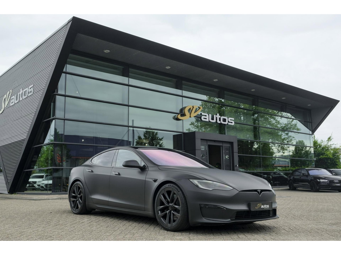 Tesla Model S Plaid 1020pk Yoke stuur FSD *BTW* Panoramadak Full Self Drive NLauto 21' LMV