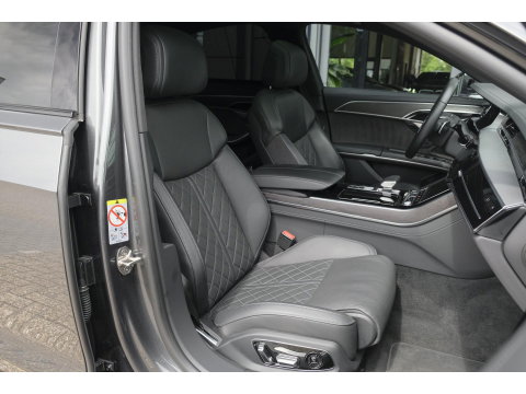 Audi A8 60 TFSIe 462pk S-Line Quattro Panoramdak *BTW* B&O 3d 4-Wielsturing RS stoelen Luchtvering Massage Stoelkoeling