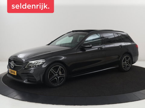 Mercedes-Benz C-Klasse Estate 180 Business Solution AMG | Panoramadak | Trekhaak | Leder/alcantara | Stoelverwarming | Virtual dashboard | Camera | Park assist | Carplay | Full LED